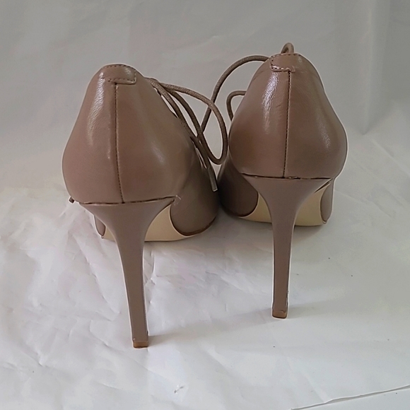 Nine West Sasafraso Woman's Heel | Beige | 7.5 M | Lace Up - Picture 2 of 9